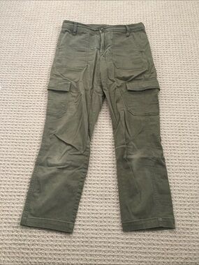 J. Crew Olive Green Cargo Pants with Patch Pockets